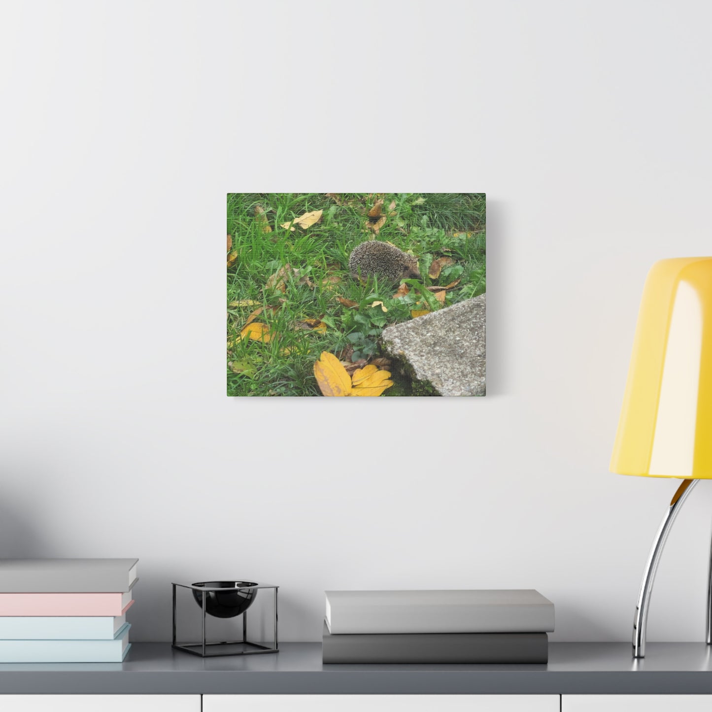 Swiss Hedgehog Wall Art Print | 12" x 9" Horizontal Dimensions