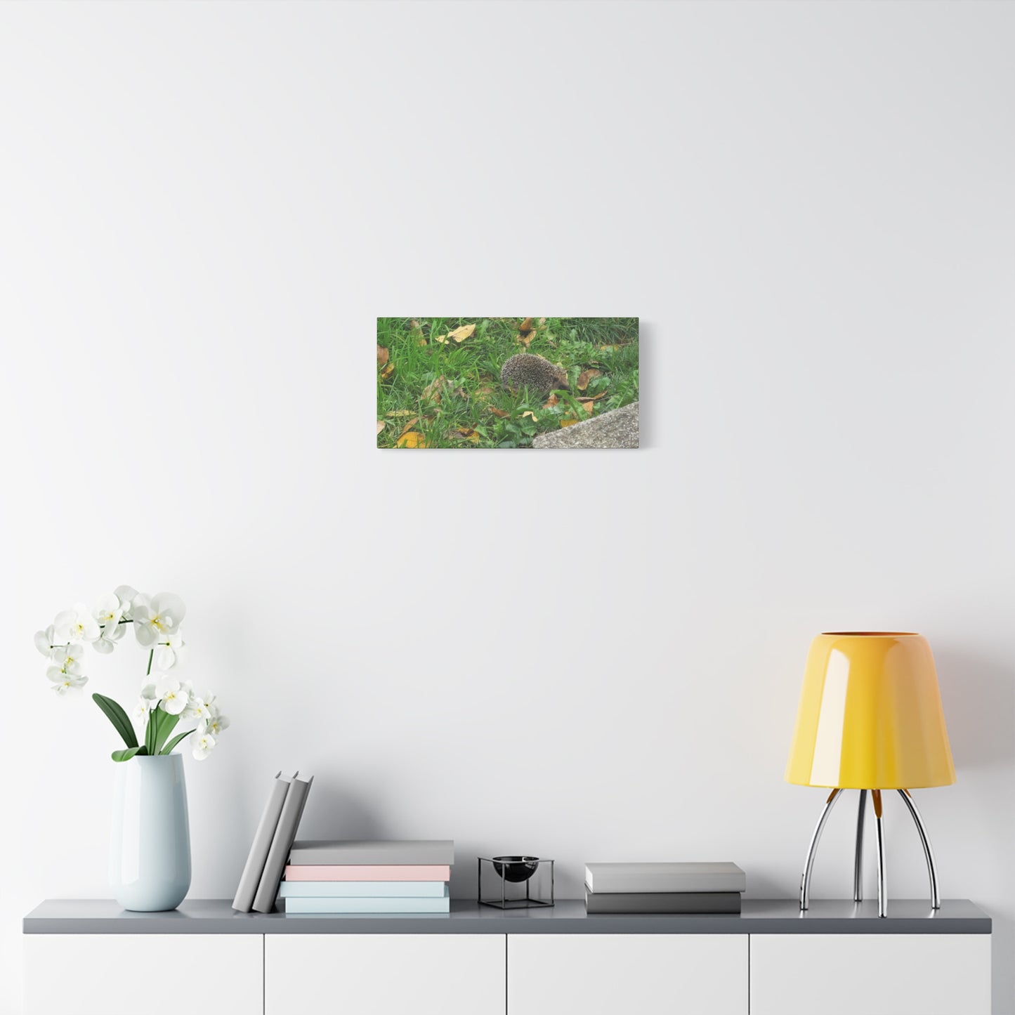 Swiss Hedgehog Wall Art Print | 12" x 9" Horizontal Dimensions