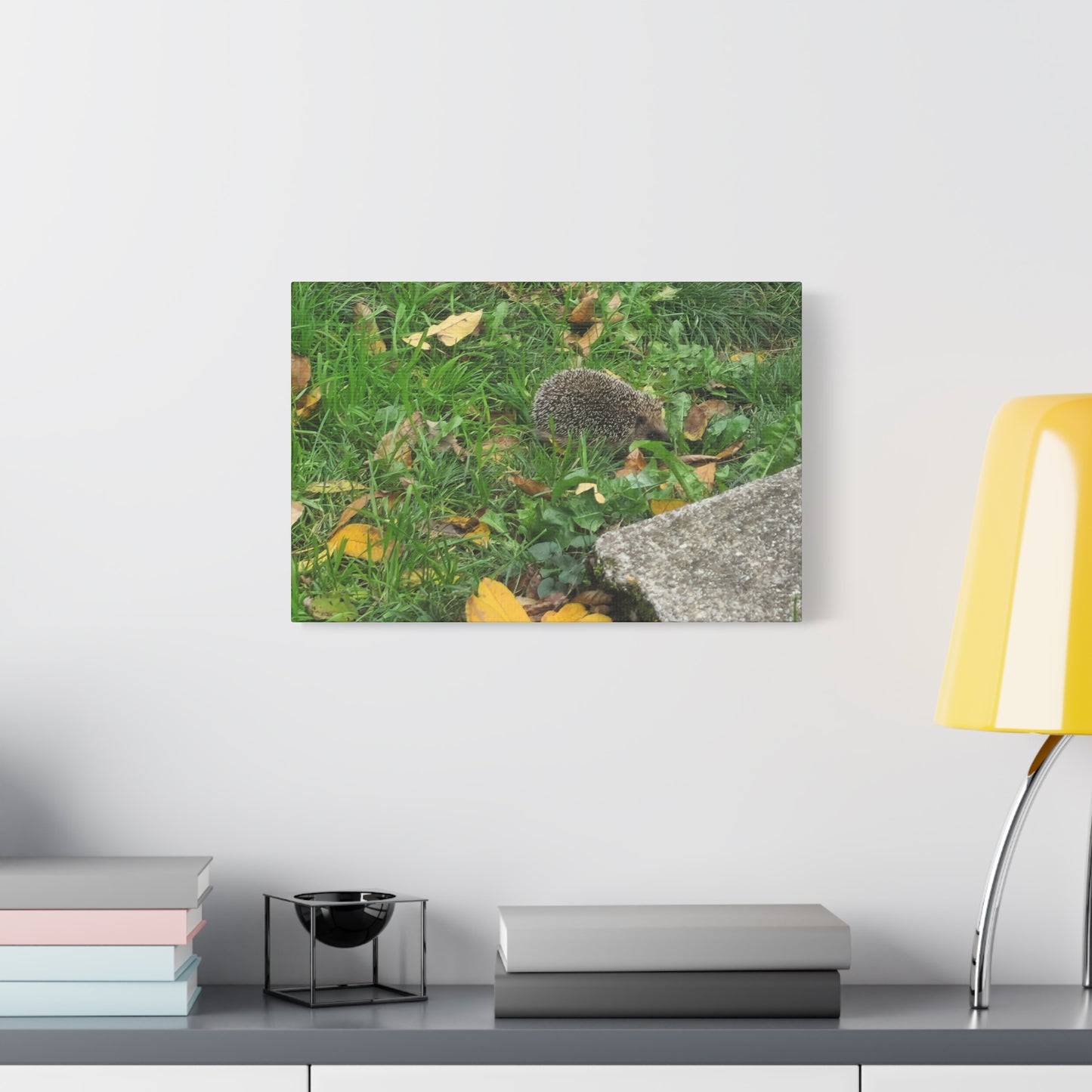 Swiss Hedgehog Wall Art Print | 12" x 9" Horizontal Dimensions