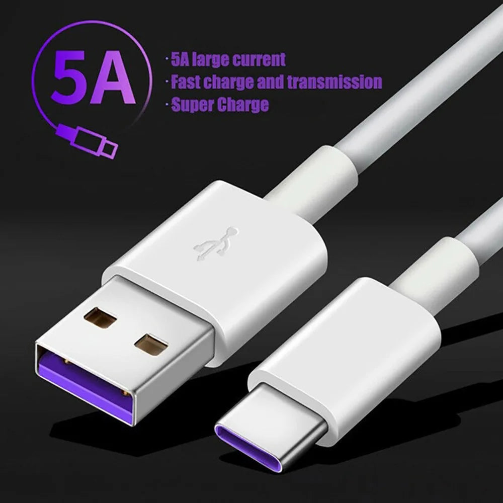 High-Speed 5A USB Type C Cable for Fast Charging